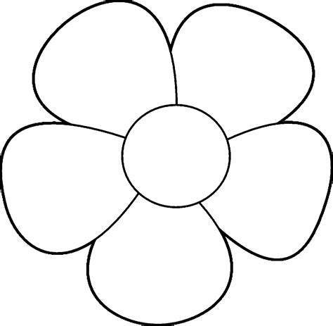 Simple Flower Design Coloring Page | Wecoloringpage.com | Flower ...