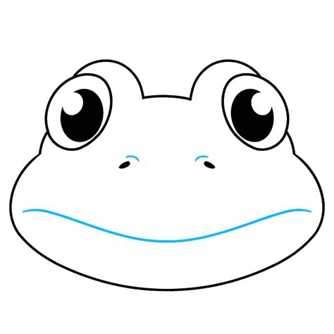 How to Draw a Frog Face - Really Easy Drawing Tutorial