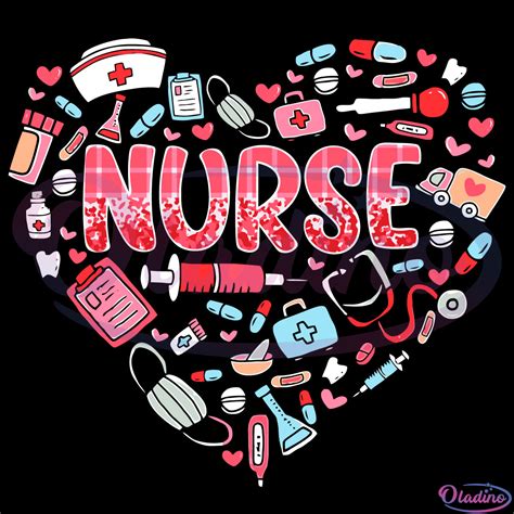 Nurse Heart Svg Digital, Nursing Svg, RN Life Svg, Valentines Day Svg