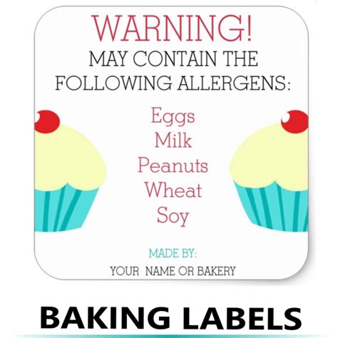 Printable Allergen Labels