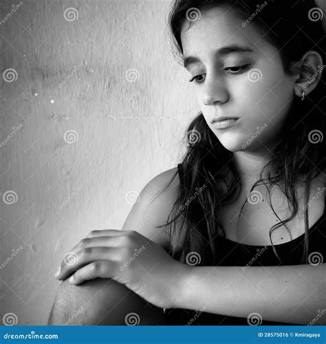 Sad And Lonely Girl Royalty Free Stock Image - Image: 28575016