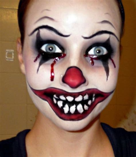 How to do scary clown halloween makeup | gail's blog