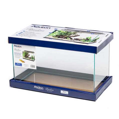 Aqueon Rimless Rectangle Aquarium Tank 10 Gallons | The Fish Room