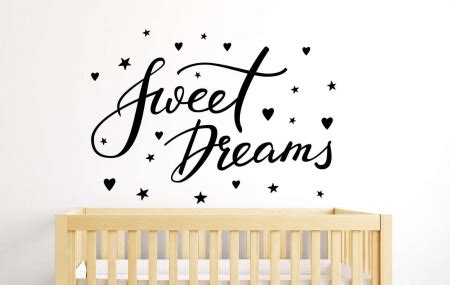 Sweet dreams wall decal sticker Art from EY Decals