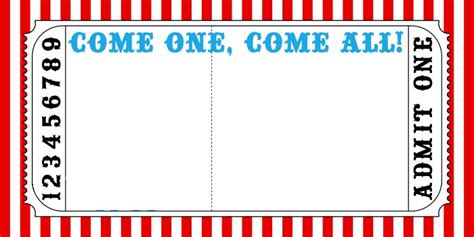 Invite Template #Birthday #Part #Carnival #Circus #Kids with Blank ...