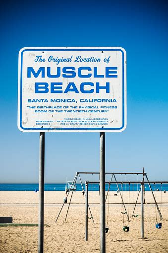 Muscle Beach In Santa Monica California Stock Photo - Download Image ...