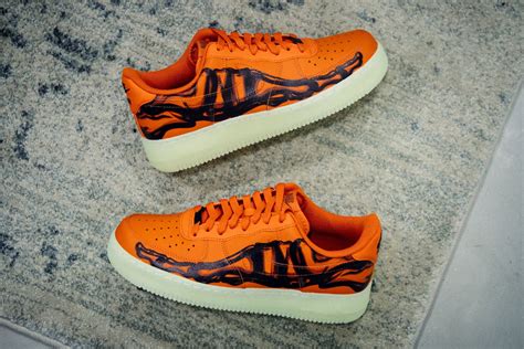 Nike Orange Skeleton Air Force 1 Release at JUICE! – JUICESTORE