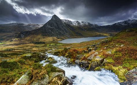 Download wallpapers Snowdon, Yr Wyddfa, mountain landscape, mountain ...