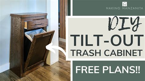 Tilt Out Trash Bin Cabinet With Drawer Plans | Cabinets Matttroy