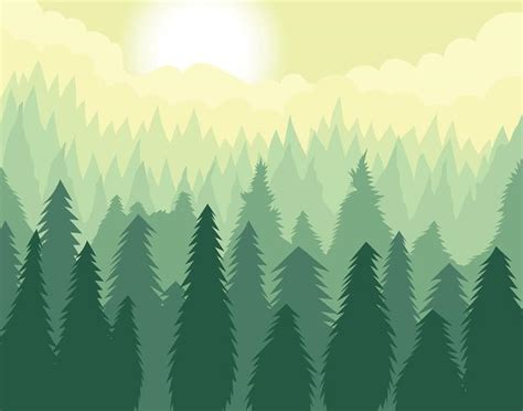 Forest Trees Silhouette Vector at Vectorified.com | Collection of ...