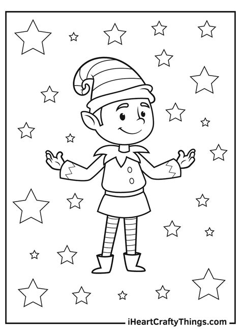 Christmas Elves Coloring Pages (Updated 2021)