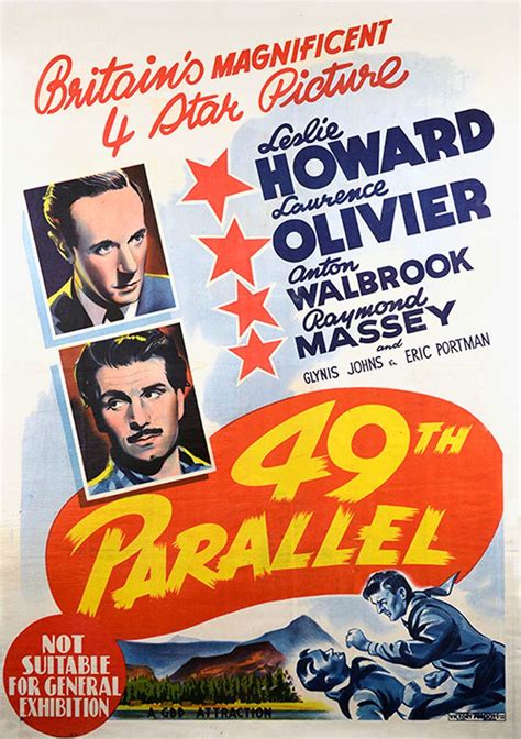 49th Parallel (1941) - Leslie Howard, Laurence Olivier, Richard George ...