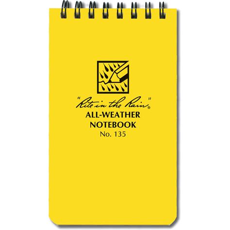 Rite in The Rain All-Weather Top-Spiral Pocket Notebook 135 B&H