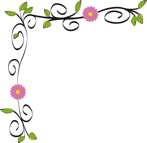 Floral Border Vectorized by GDJ | Clipart, Design, Clips