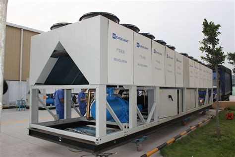 Large Air Flow R134a 939.9 kw Air Cooled Water Chiller For Hvac Air ...