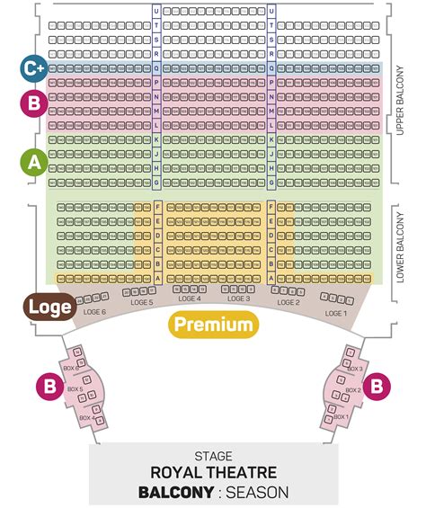 Seating Plan (Royal Subscription) | Dance Victoria