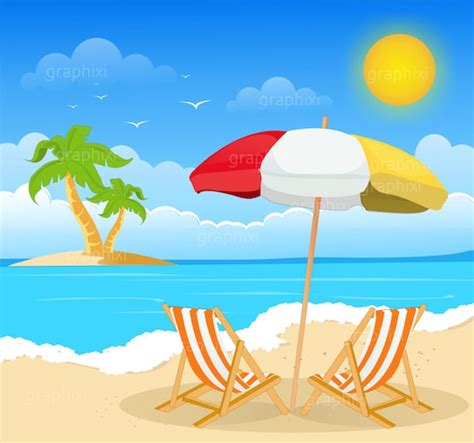 Clipart Beach Beach Image Summer Holiday Clipart - Etsy UK