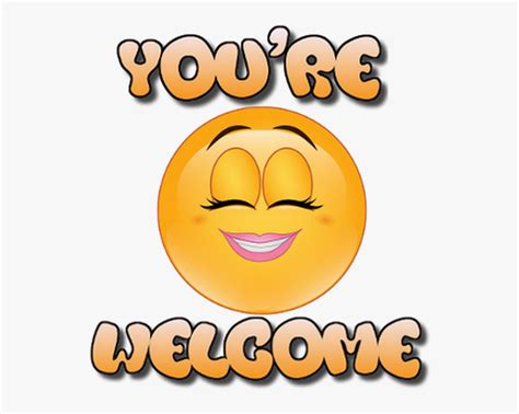 Emoji World You Re Welcome - Smiley Your Welcome, HD Png Download ...