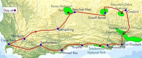 Tsitsikamma National Park Map