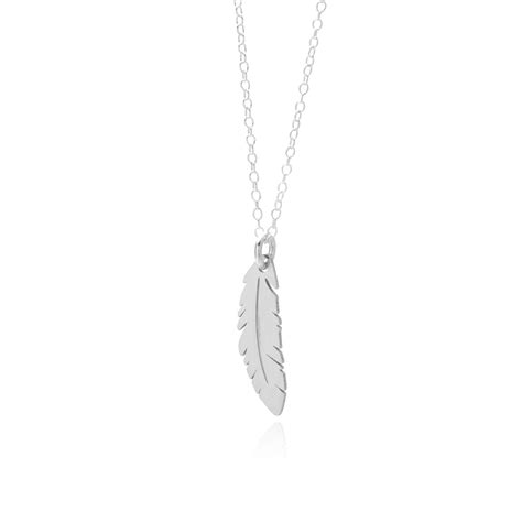 Feather Necklace - Solid Sterling Silver | Sincerely Silver