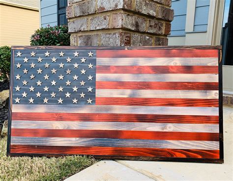 The Beauty Of Wooden American Flag Wall Art - Wooden Home