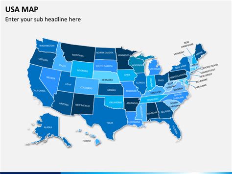 USA Map for PowerPoint and Google Slides - United States Map PPT