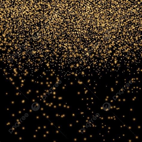 Gold Glitter Texture Vector Art PNG, Gold Glitter Texture On Black ...