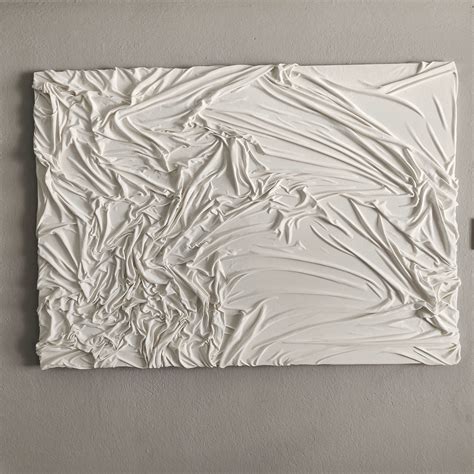 Original White Fabric Textured Abstract Canvas Painting - Etsy UK