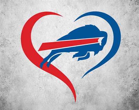 Buffalo bills heart logo svg bills svg buffalo bills svg – Artofit