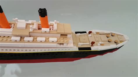 LEGO Titanic Model Sinking