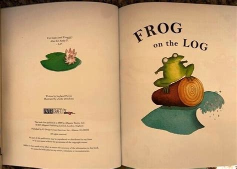 Frog on The Log - Childrens Story Book 1847507069 for sale online | eBay