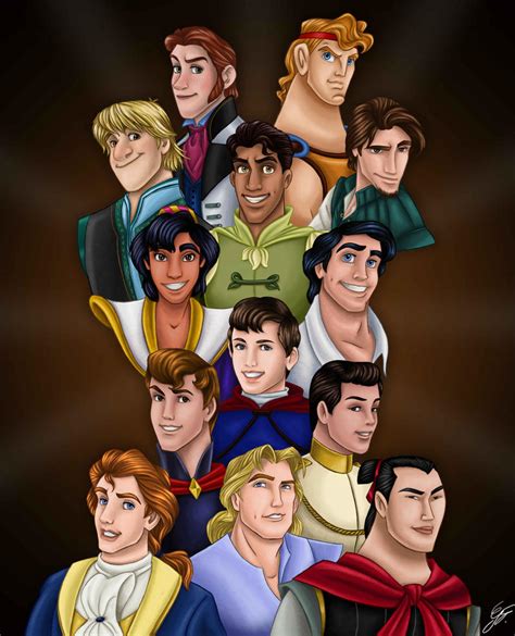 Disney Princes Portrait by GFantasy92 on DeviantArt