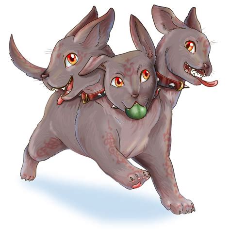 Baby Cerberus Art Print by Fufunha - X-Small | Cute animal quotes, Cute ...