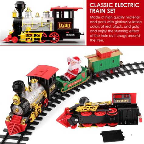 Free Shipping! Classic Christmas Train Set with Lights and Sounds for ...