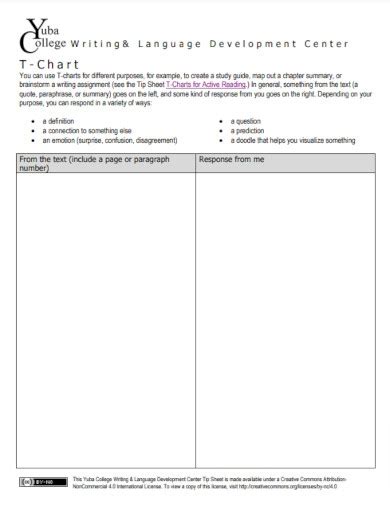 T Chart - 19+ Examples, Format, Word, Excel, How to Use, PDF