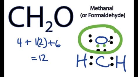 How to Draw the Lewis Dot Structure for CH2O: Formaldehyde - YouTube