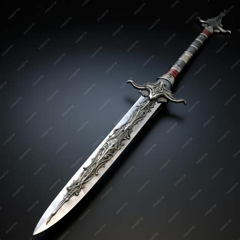 Premium AI Image | Zanbato sword with white background high quality ultra