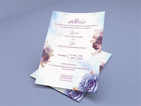 Wedding Invitation Card Design by Graphic Advice on Dribbble