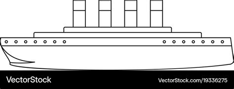 Titanic Ship Outline