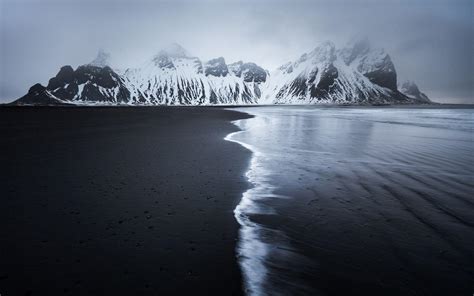 Iceland Black Sand Beach Wallpaper - Beautiful Place