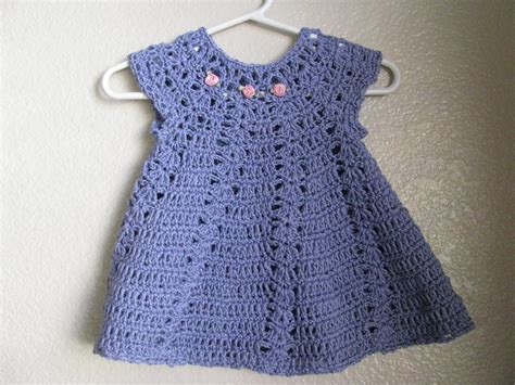 My latest project: My first crocheted baby dress finished!