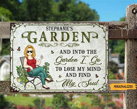 Personalized Metal Garden Signs Made in the USA TMS83 – Tom Pham Designs