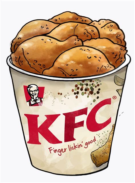 KFC So Good Illustration - Soefara | ภาพประกอบอาหาร, ไก่ทอด, ไอเดียสติก ...