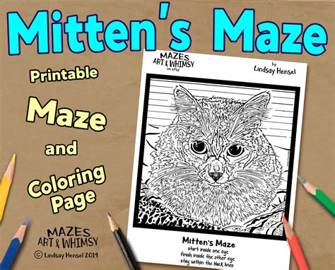 Printable Cat Maze - Etsy