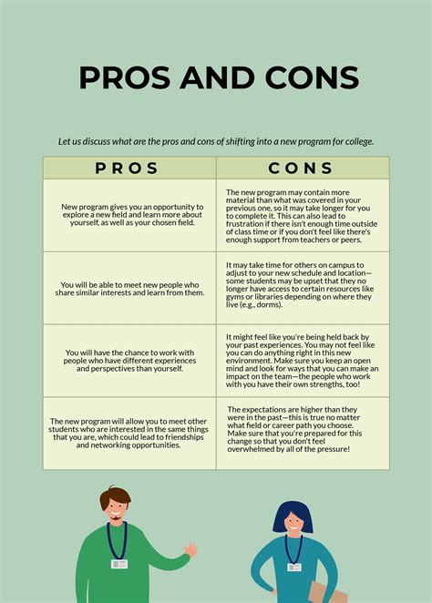 Pros and Cons T-Chart in Illustrator, PDF - Download | Template.net