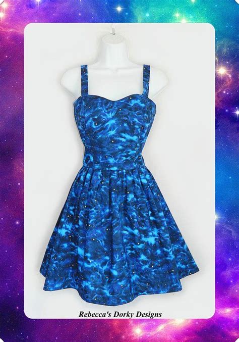 Blue Galaxy Dress | Etsy | Galaxy dress, Dresses, Skirt and top outfits