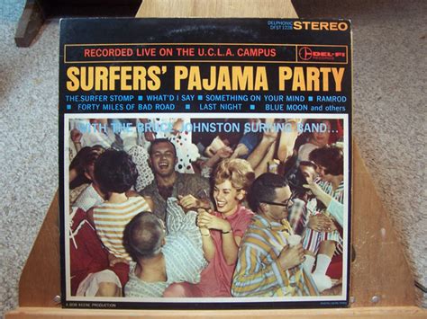 The Bruce Johnston Surfing Band – Surfers' Pajama Party (1963, Vinyl ...