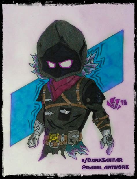 Since you guys seemed to like my Black Knight fan art, here's Raven ...