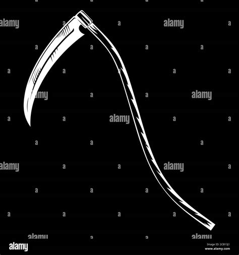 Hand-drawn scythe of the grim Reaper Stock Vector Image & Art - Alamy