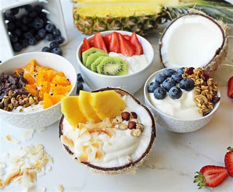 Greek Yogurt Breakfast Bowls with Toppings – Modern Honey